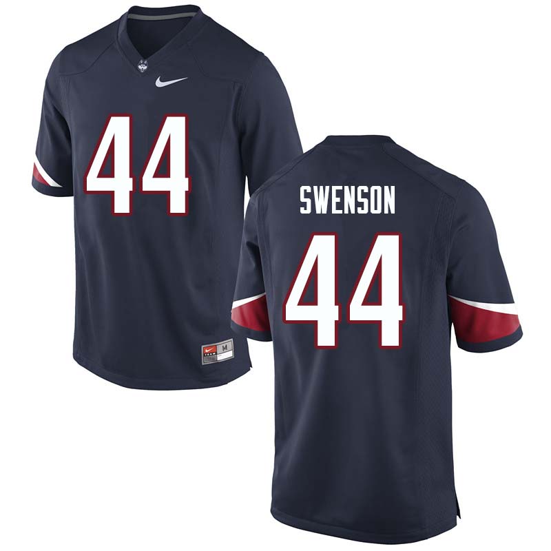 Men's #44 Ian Swenson Uconn Huskies College Football Jerseys Sale-Navy